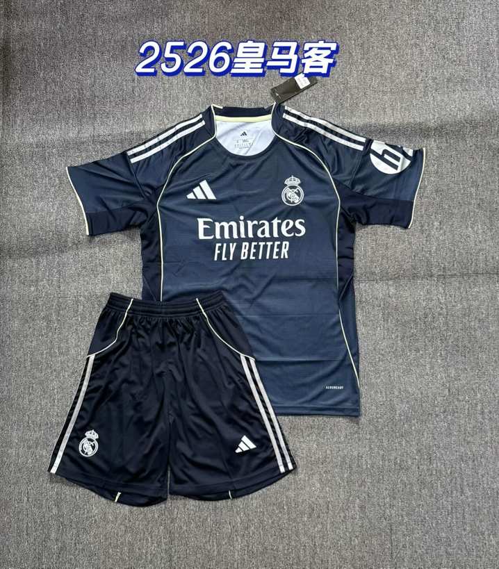 25 26 Real Madrid away adult kit 25 26 皇马 客场 成人套件