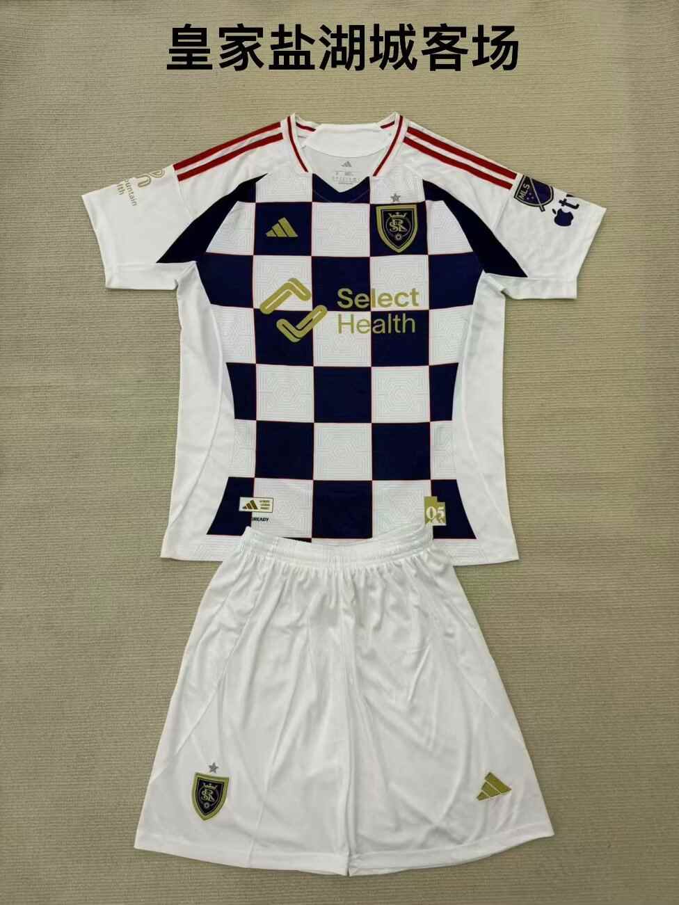 25 26 Real Salt Lake Away Adult suit, Kids suit (16-2XL) 25 26 皇家盐湖城 客场 成人套装、童装（