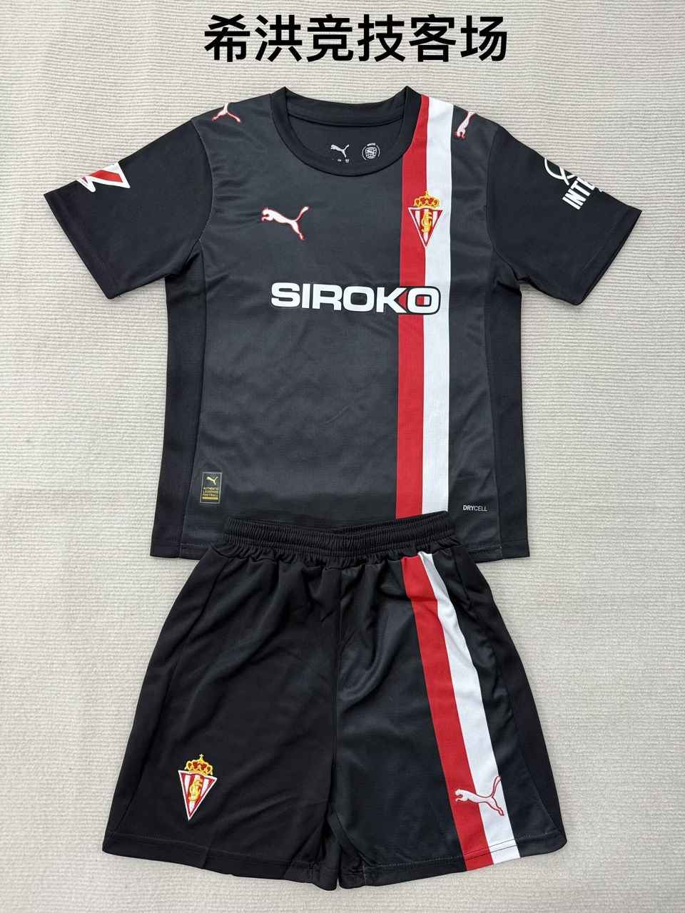 25 26 Sporting Gijon Away Adult and Children's Kits (16-2XL) 25 26 希洪竞技 客场 成人套装、