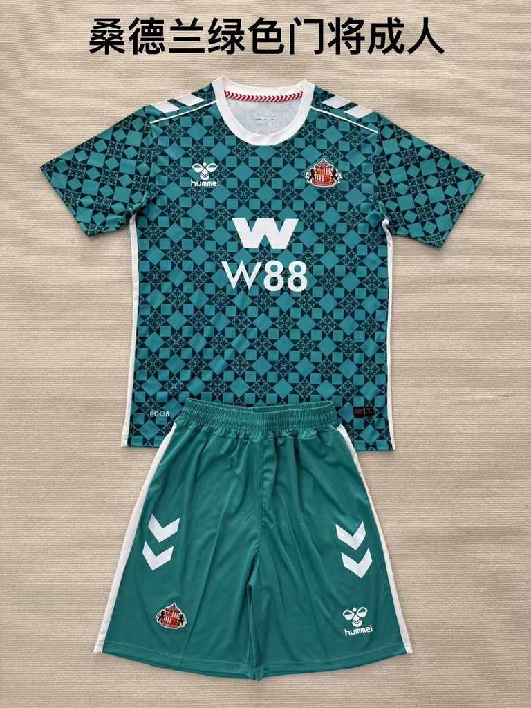 25 26 Sunderland green Goalkeeper Adult Kit 25 26 桑德兰 绿色 门将 成人套装
