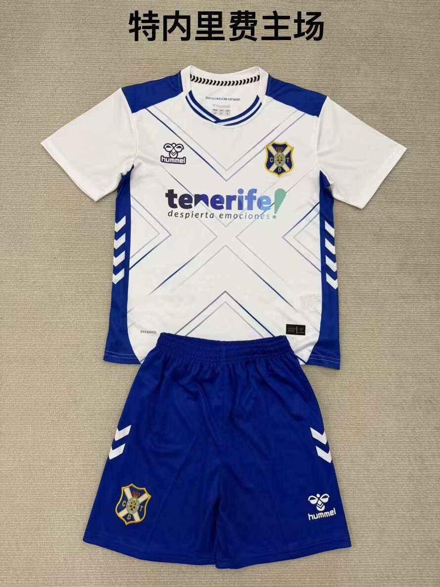 25 26 Tenerife home adult kid kits 25 26 特内里费 主场 成人套装、童装（16-2XL)