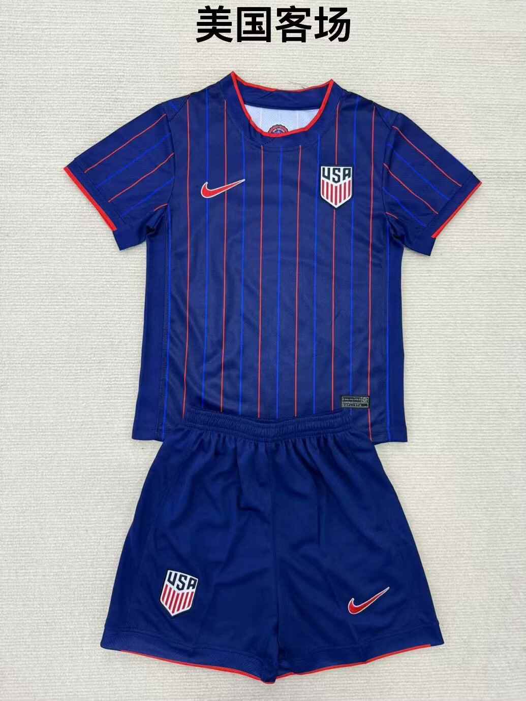 25 26 USA Away Adult suits, children's clothing (16-2XL) 25 26 美国 客场 成人套装、童装（16-