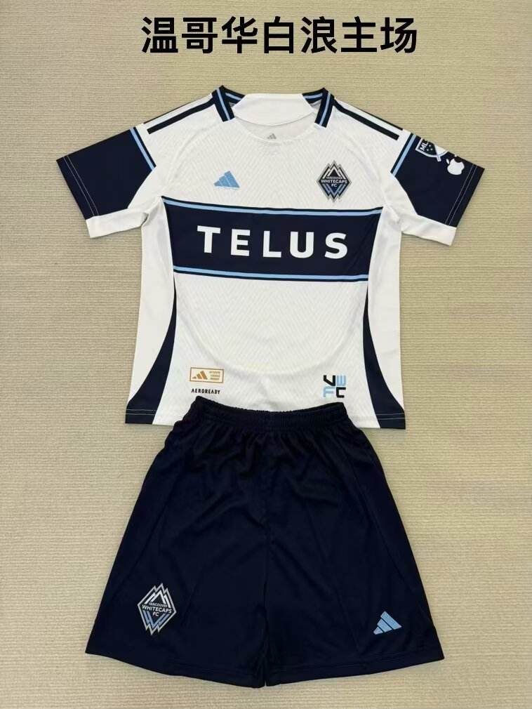 25 26 Vancouver Whitecaps for Adults and children (16-2XL) 25 26 温哥华白浪 主场 成人套装、童