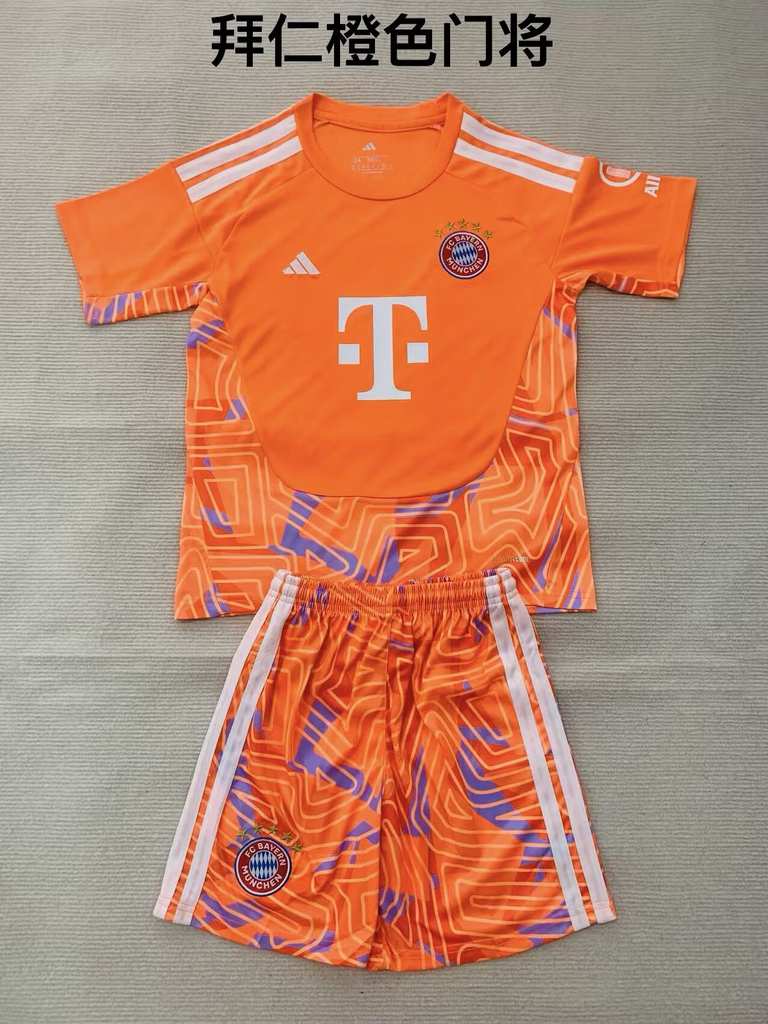 26 27 Bayern Orange Goalkeeper Adult Set, Children's Wear (16-2XL) 26 27 拜仁 橙色 门