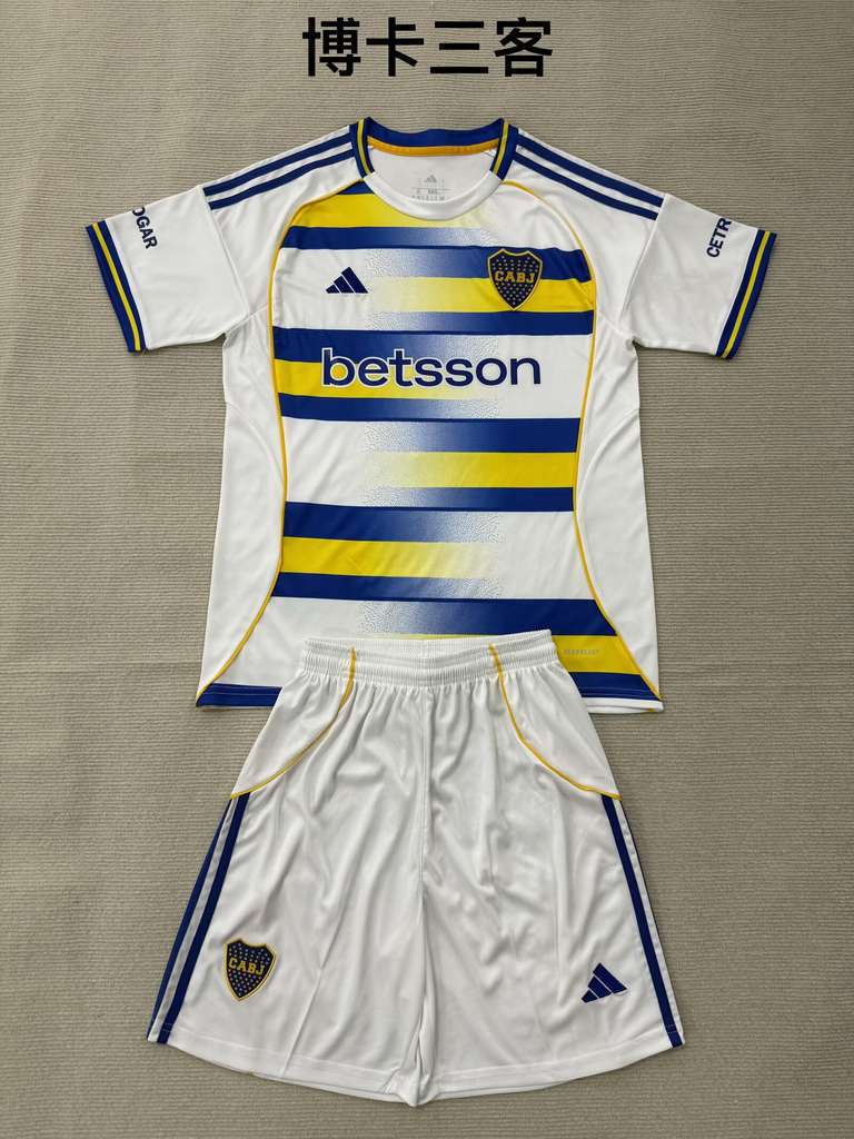 26 27 Boca Juniors 3 away adult set, children's set (16-2XL) 26 27 博卡青年 3 客场 成人套