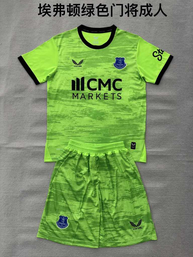 26 27 Everton Green Goalkeeper Adult Set 26 27 埃弗顿 绿色 门将 成人套装