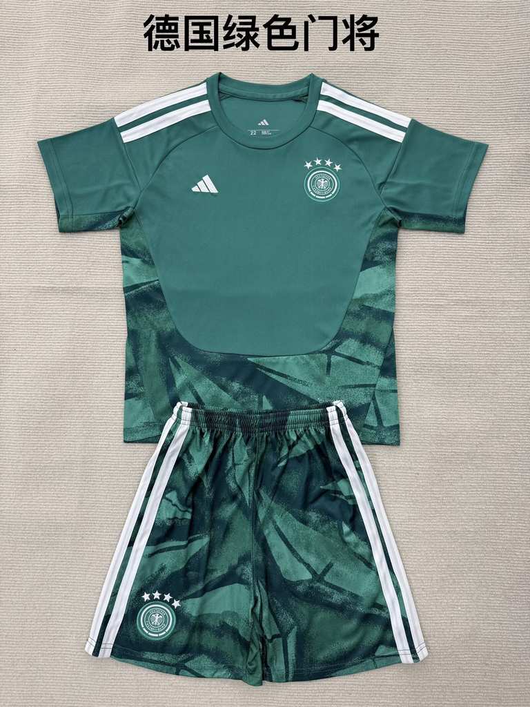 26 27 Germany Green Goalkeeper Adult Set, Children's Wear (16-2XL) 26 27 德国 绿色 门