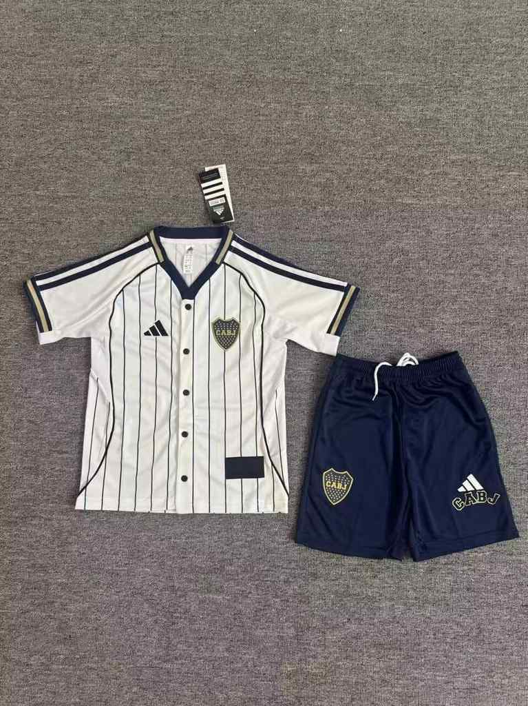 25 26 Boca baseball Jersey kid kits 25 26 博卡青年 棒球服 儿童套装