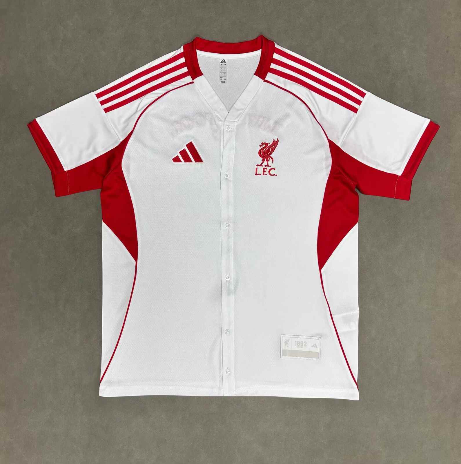 25 26 LWP baseball Jersey white S-4XL 25 26 利物浦 棒球服 白色 S~4XL
