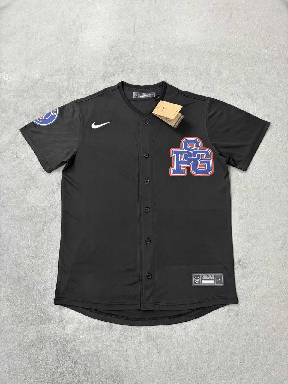 25 26 PSG Paris black baseball Jersey 25 26 巴黎 黑色 棒球服