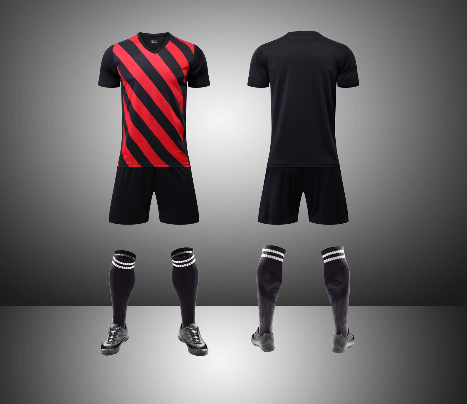22-23 mci away red black blank kit