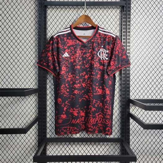 22-23 Flamengo camo red training shirt