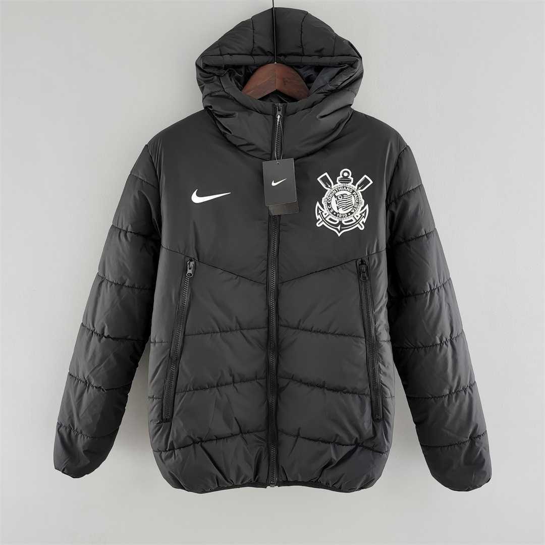 Veste Corinthians coton noir blanc Logo — 2022