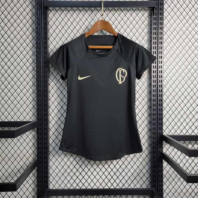 22-23 Corinthians black Training Shirt women