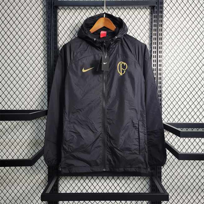 23-24 Windbreaker Corinthian Black with gold logo