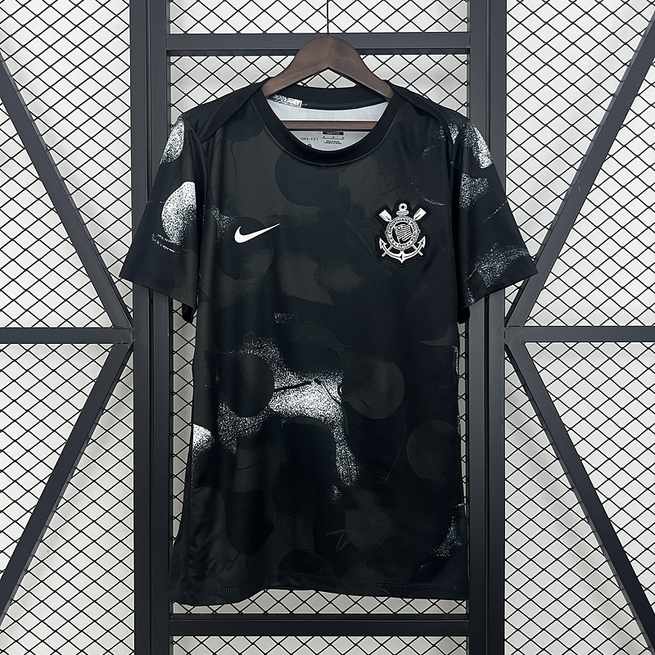 25-26 Corinthians black training jersey