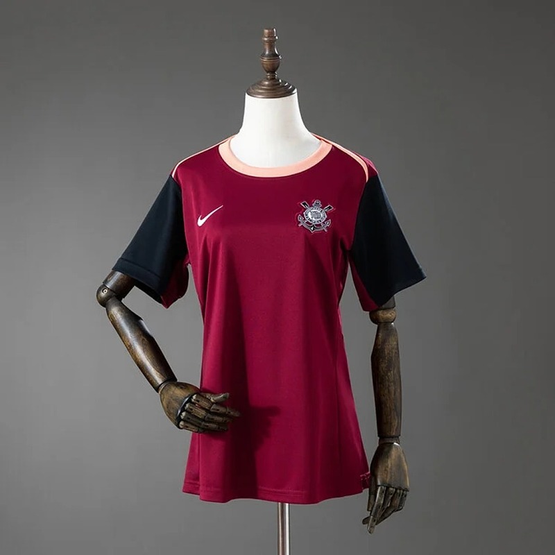 Maillot de football femme Corinthians Traing rouge — 2026/27 · tailles S–XXL