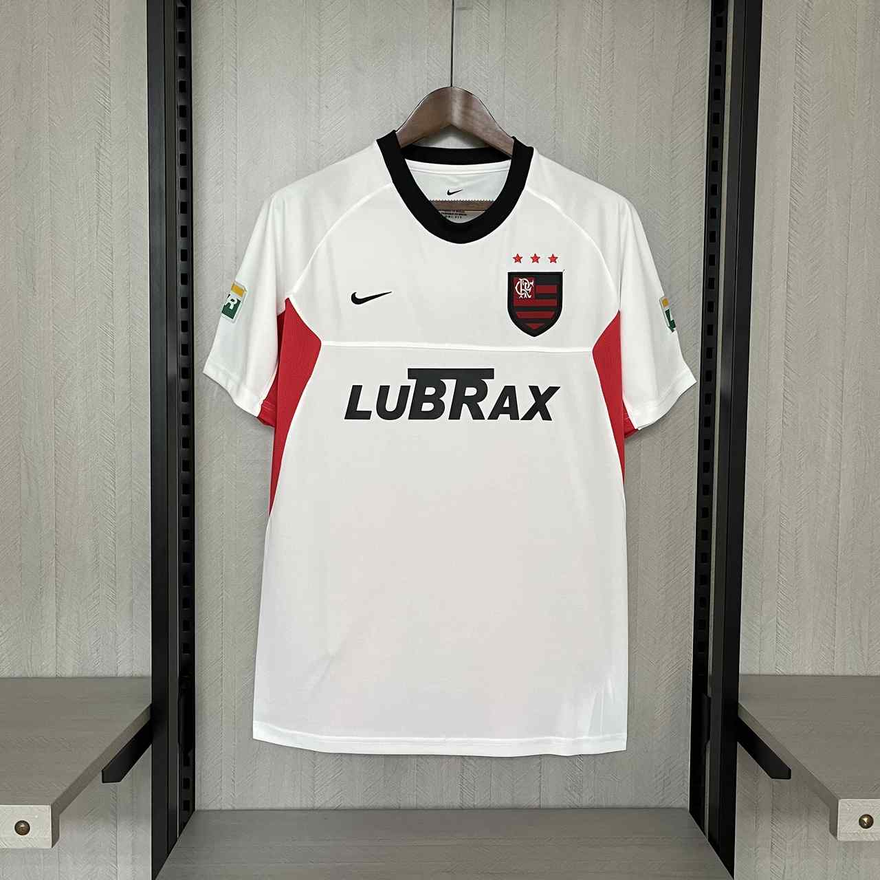 Maillot de football 01-02 Flamengo blanc — Extérieur · Rétro