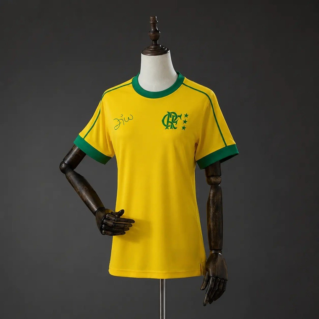 2026/27 Flamengo Zico Signature Yellow Women's Jersey S-XXL