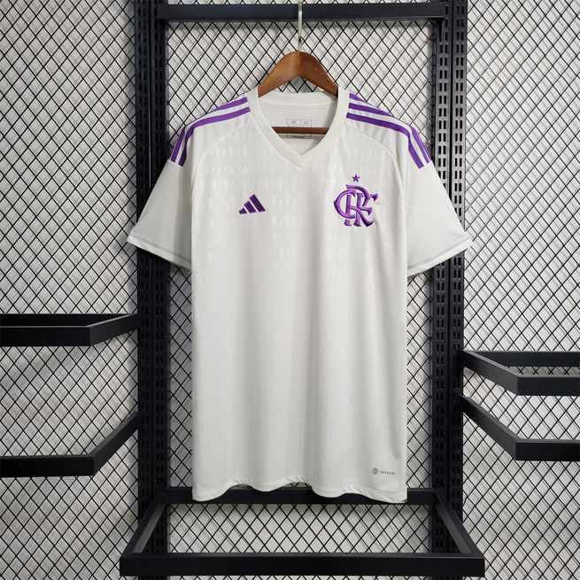 23-24 Flamengo gardien blanc avec violet logo