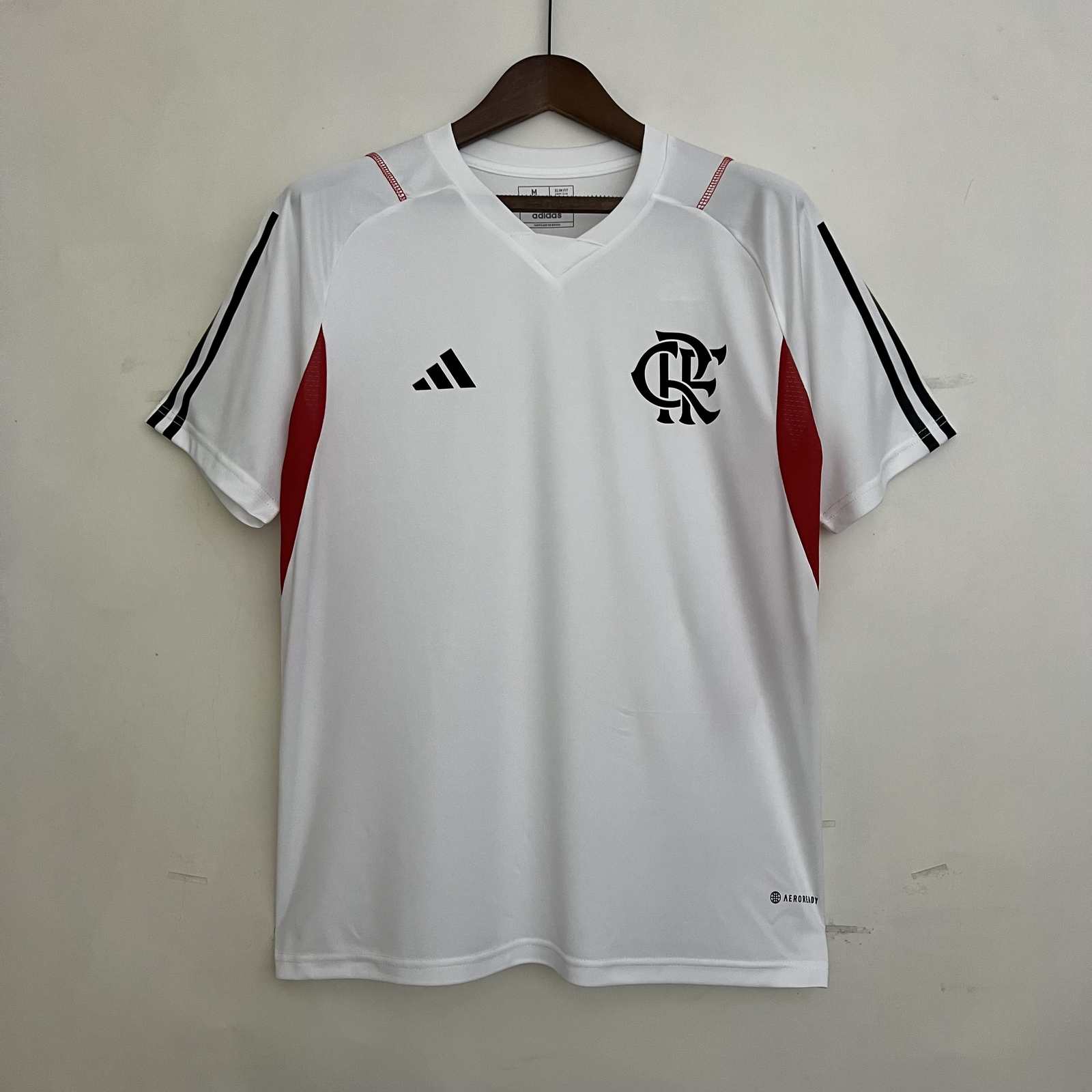 23-24 Flamengo training shirt white with red