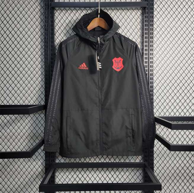 23-24 Windbreaker Flamengo black with red logo