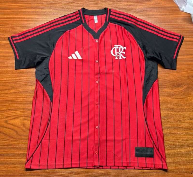 25-26 Flamengo red baseball jersey