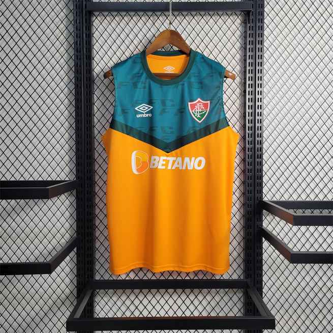 23-24 Fluminense orange and green Training Vest