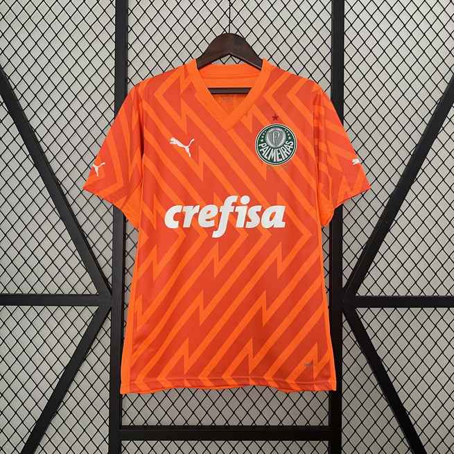 Maillot de football 24-25 Palmeiras orange gardien
