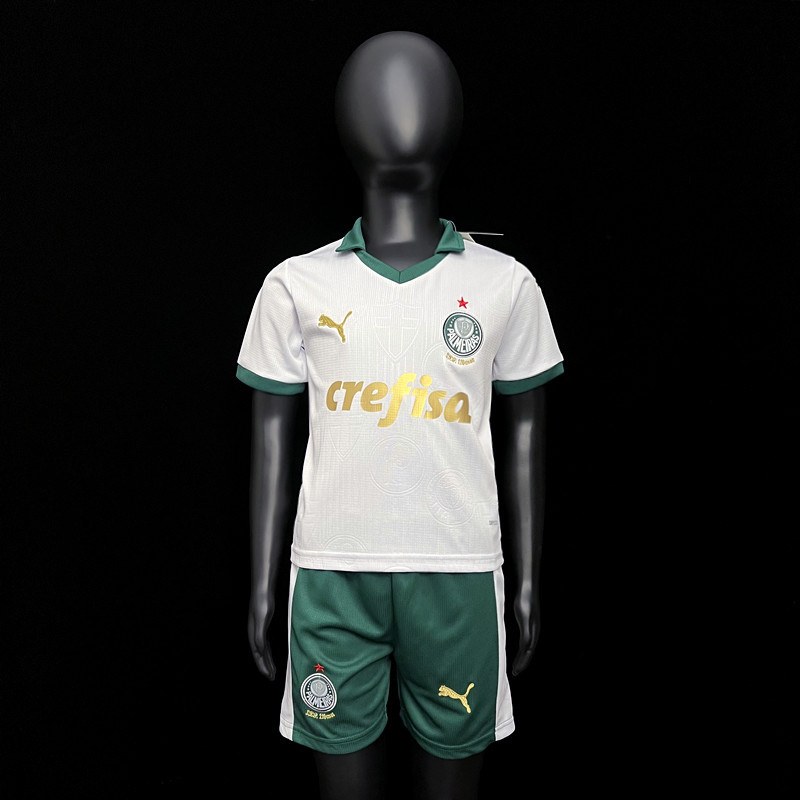 Ensemble de football enfant 24-25 Palmeiras blanc — Extérieur