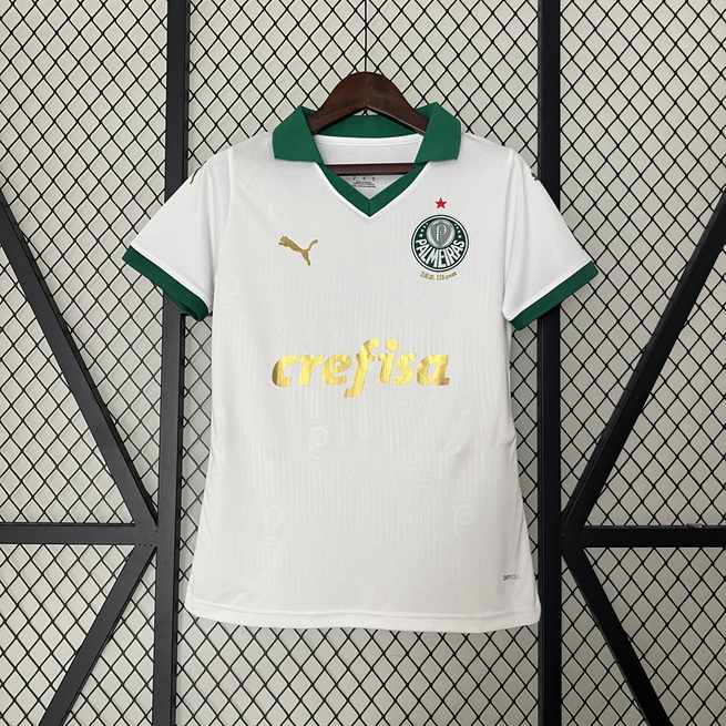 Maillot de football femme 24-25 Palmeiras blanc — Extérieur