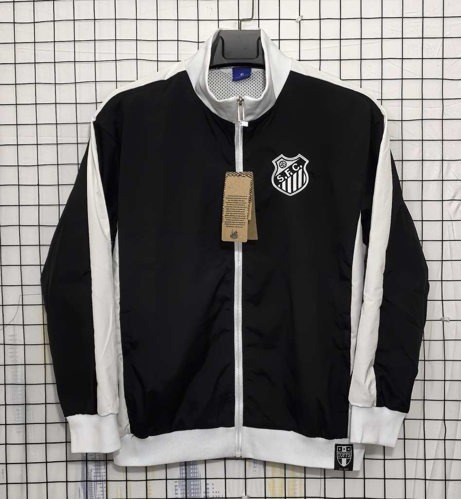 Coupe-vent 06 Santos FC noir — Rétro