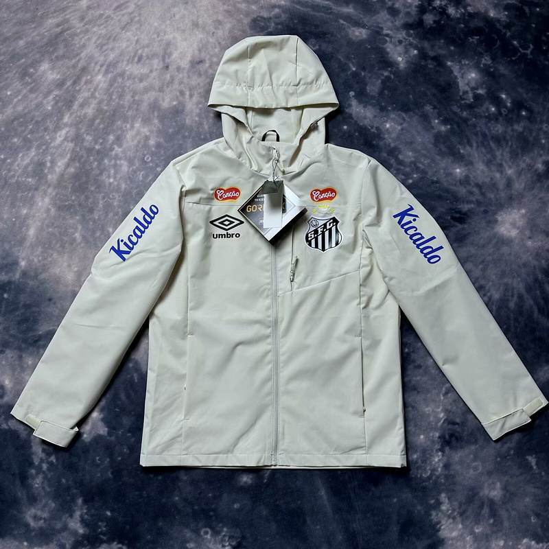25-26 Santos white windbreaker