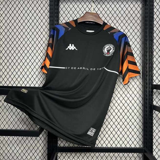 24-25 Vasco Da Gama Kappa Warm-up Black Jersey S-XXL