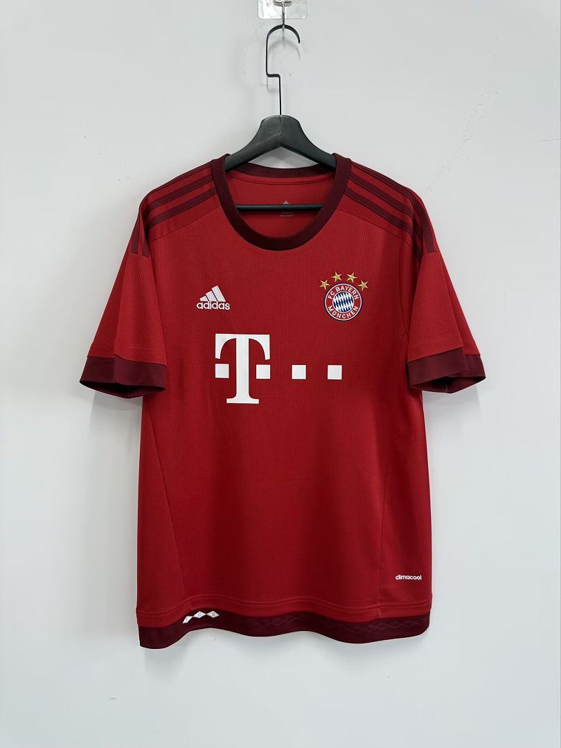 Maillot de football Bayern Munich — 2015/16 · Domicile · Rétro · tailles S–2XL