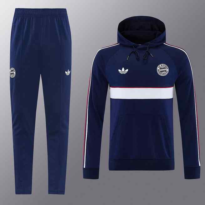 2026/27 Bayern Dark Blue Hoodie Suit S-XXL