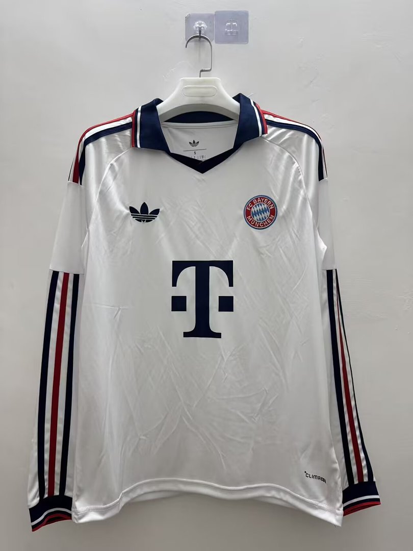 Maillot de football Bayern Munich — 2026/27 · Extérieur · Manches longues · tailles S–4XL