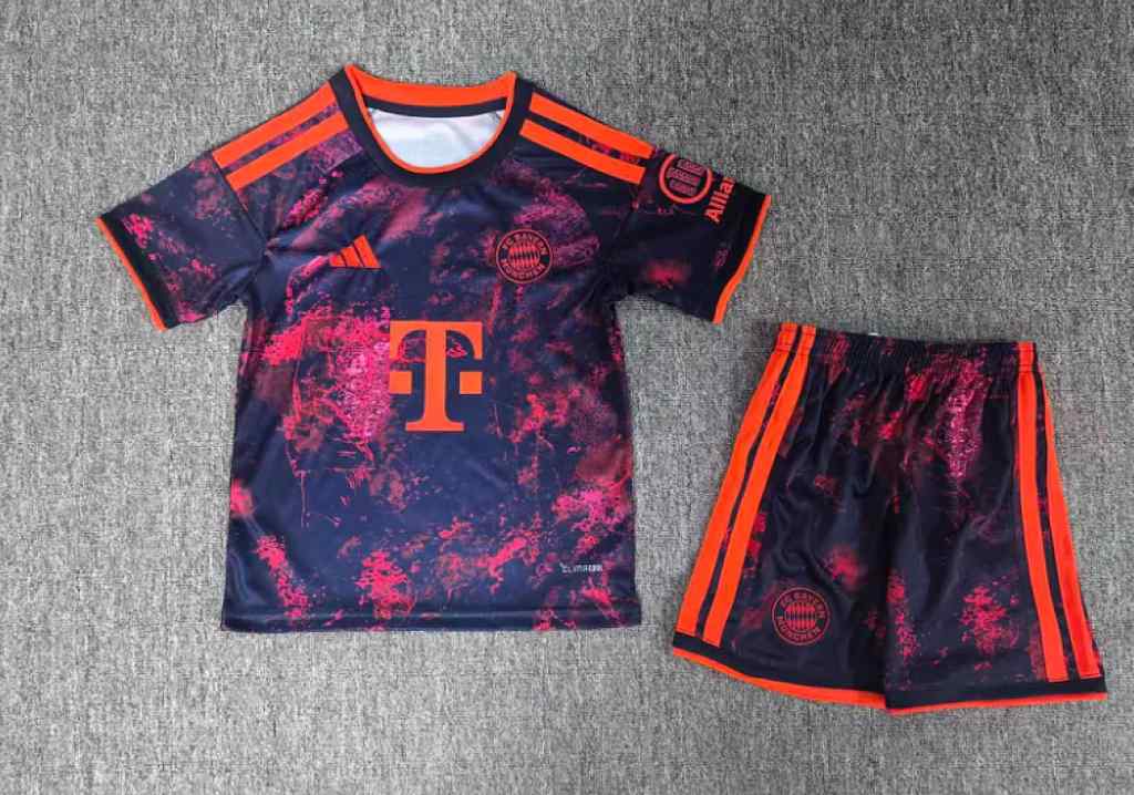 2026/27 Bayern Munich Third Away Kids Kit Soccer Jersey Size 16-28