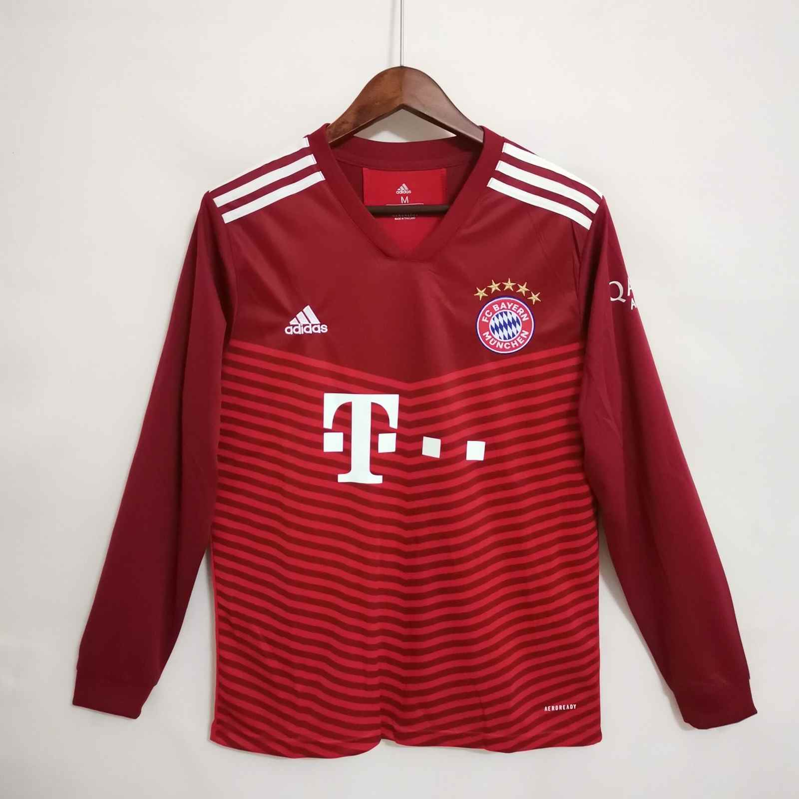 21-22 Bayern home red long sleeve