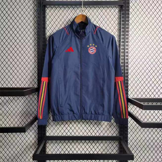 23-24 Bayern Munich royal blue Windbreaker