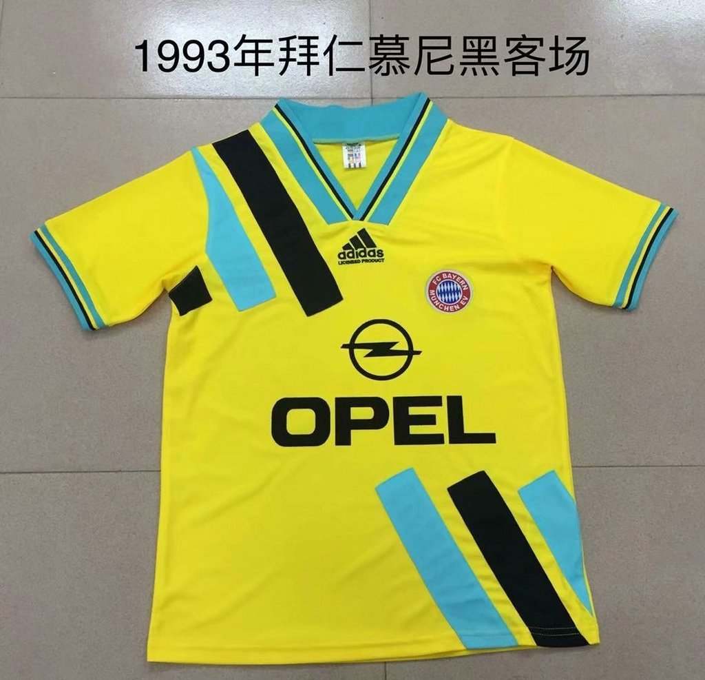 93_94 Borussia Bayern away yellow