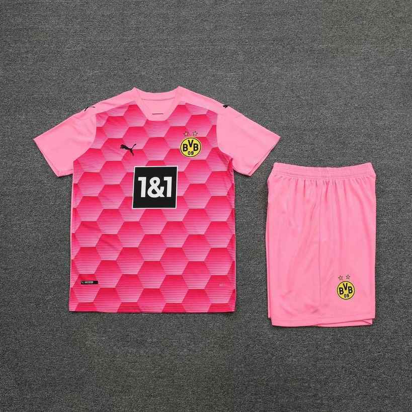 20-21 Dortmund pink short sleeve goalkeeper