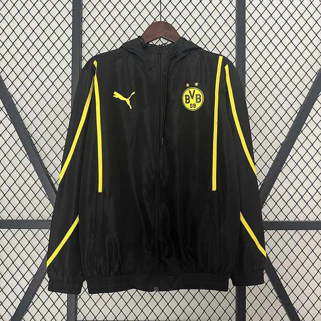 24-25 Dortmund black windbreaker