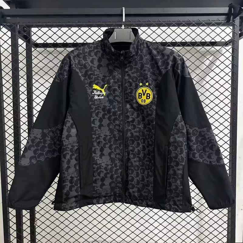 25-26 Dortmund Black Windbreaker