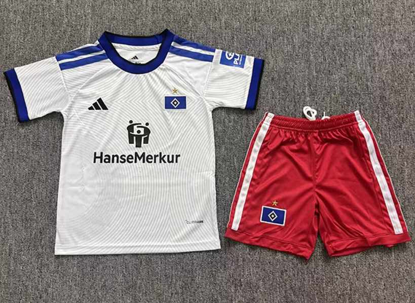 2026/27 Hamburger SV Home Kids Kit Soccer Jersey Size 16-28