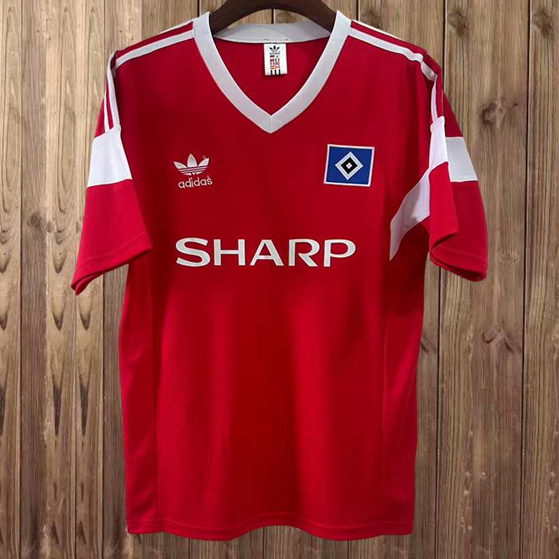 Maillot de football 88-89 Hamburger SV — Extérieur · Rétro