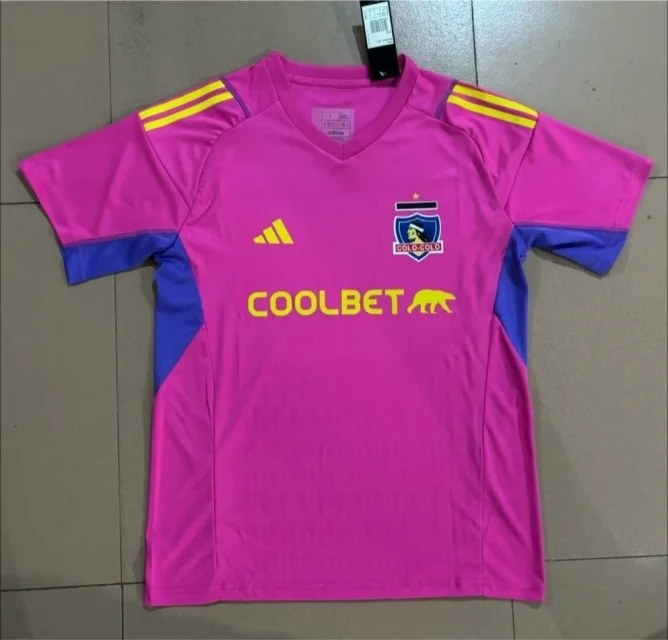 2024 colo colo Pink goalkeeper soccer jersey