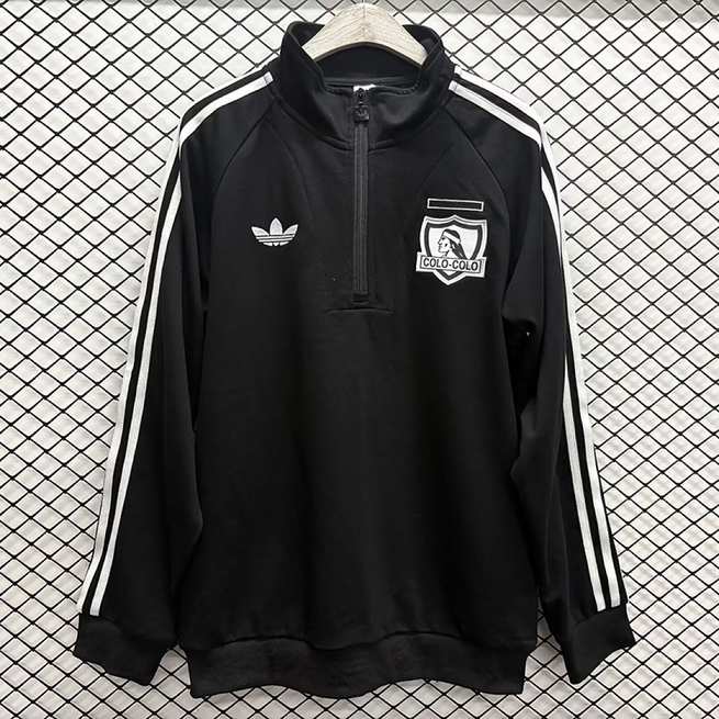 Survêtement Colo Colo noir demi-zip — 2026/27 · tailles S–2XL