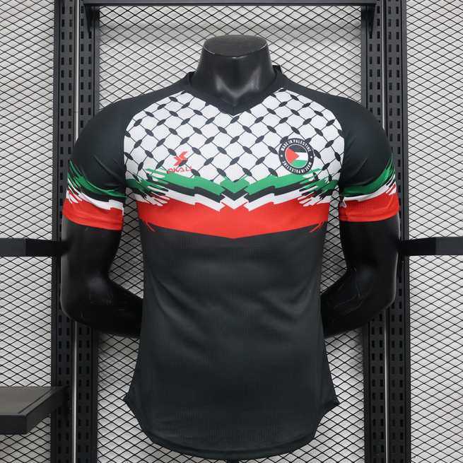 Maillot de football 24-25 Palestinian noir — Version joueur