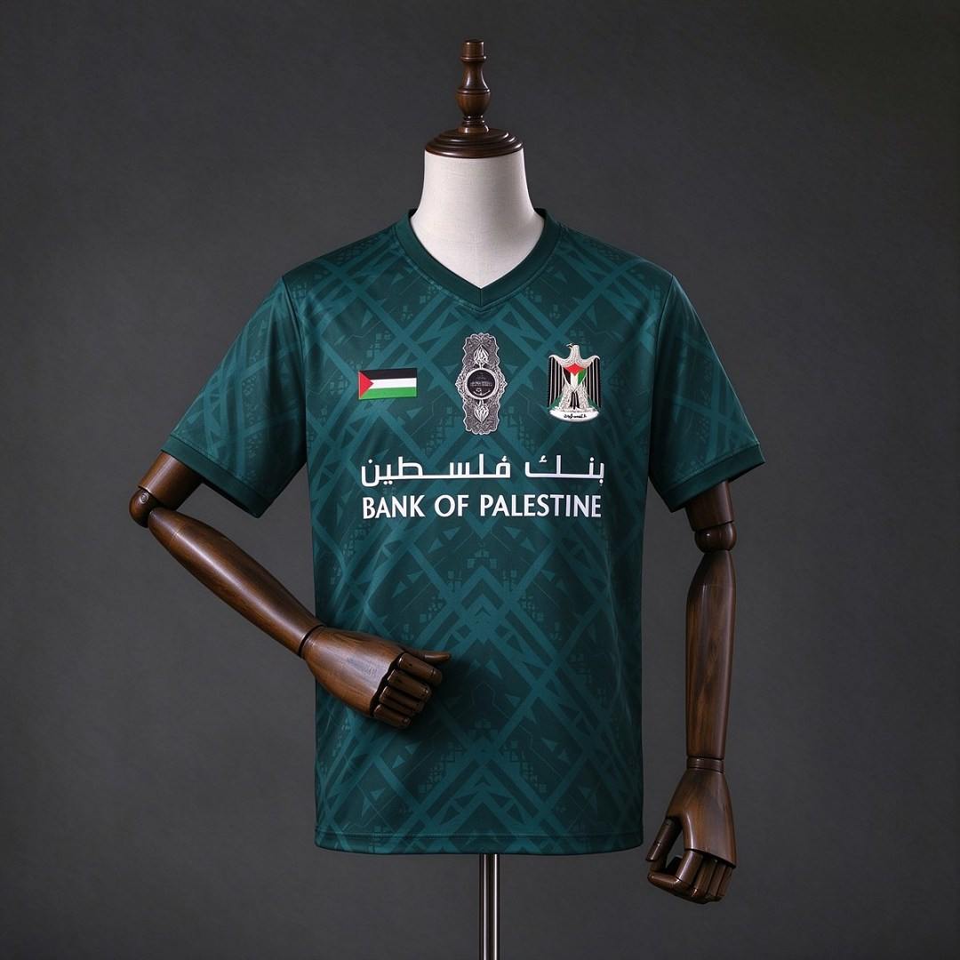 Maillot de football CD Palestino vert foncé — 2026/27 · Troisième maillot · tailles S–4XL